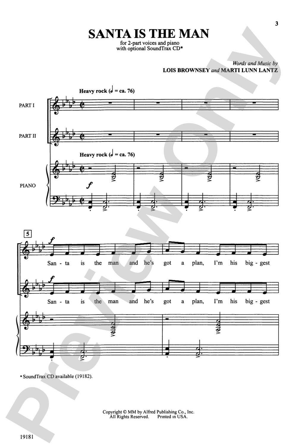 Santa Is the Man: 2-Part (with Opt. Staging) Choral Octavo