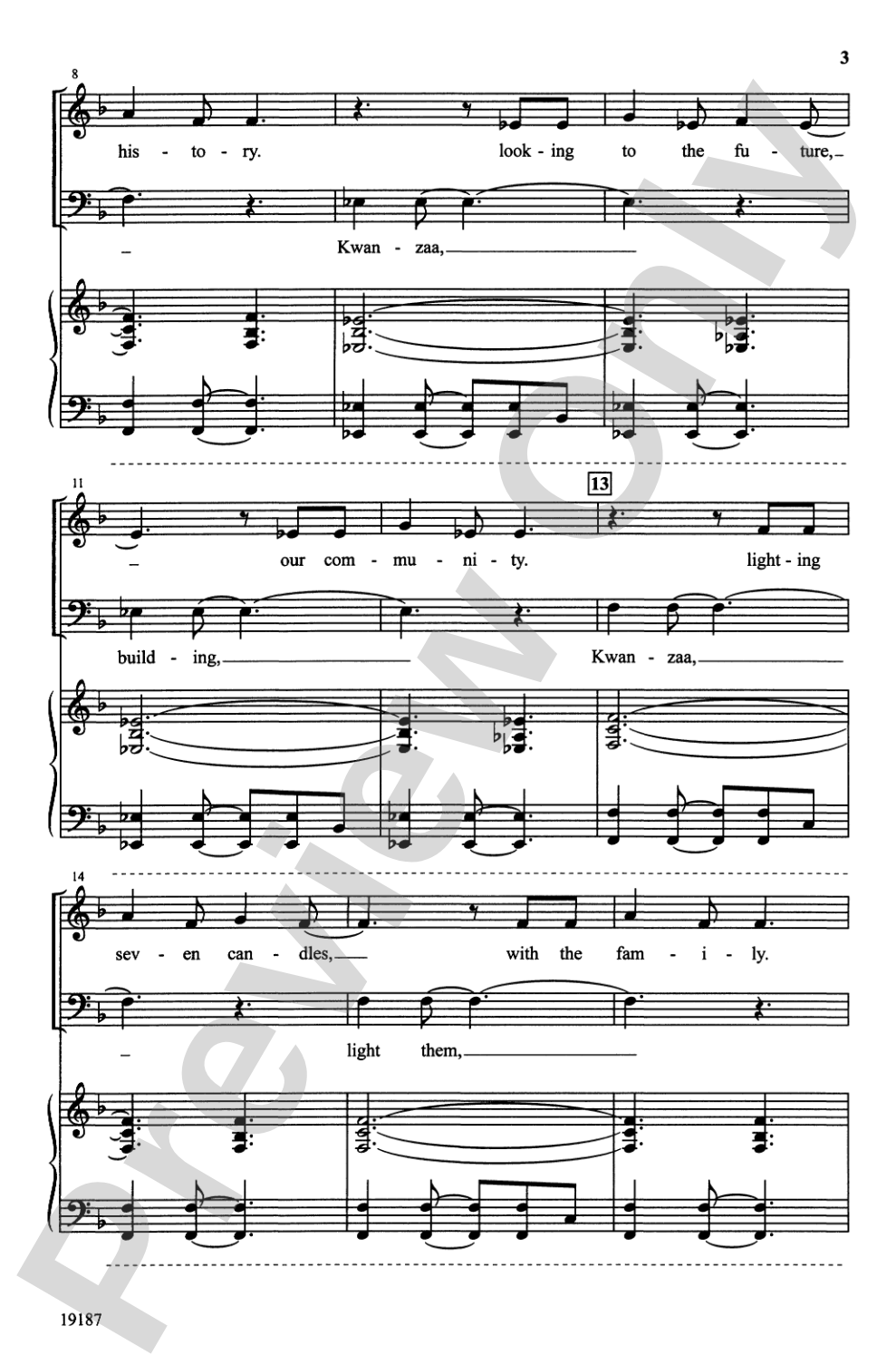 Harambee: A Song for Kwanzaa: 3-Part Mixed Choral Octavo