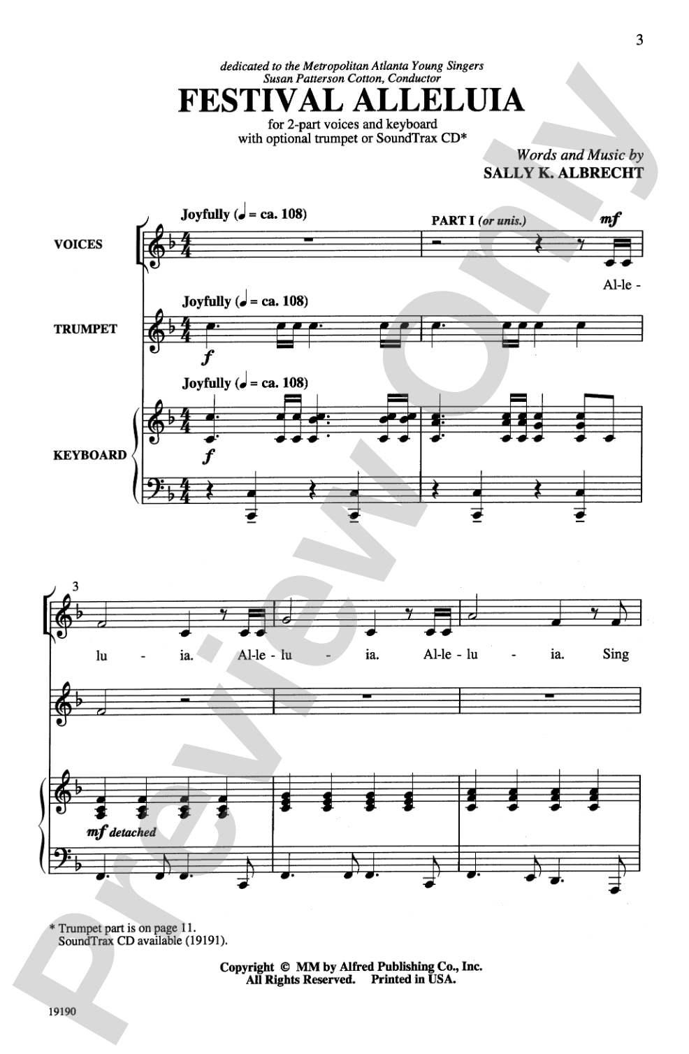 Festival Alleluia: 2-Part Choral Octavo