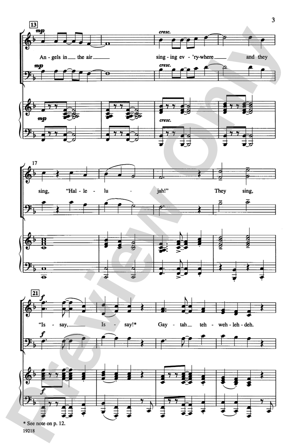 Issay, Issay! (Hear Ye, Hear Ye!): SAB Choral Octavo
