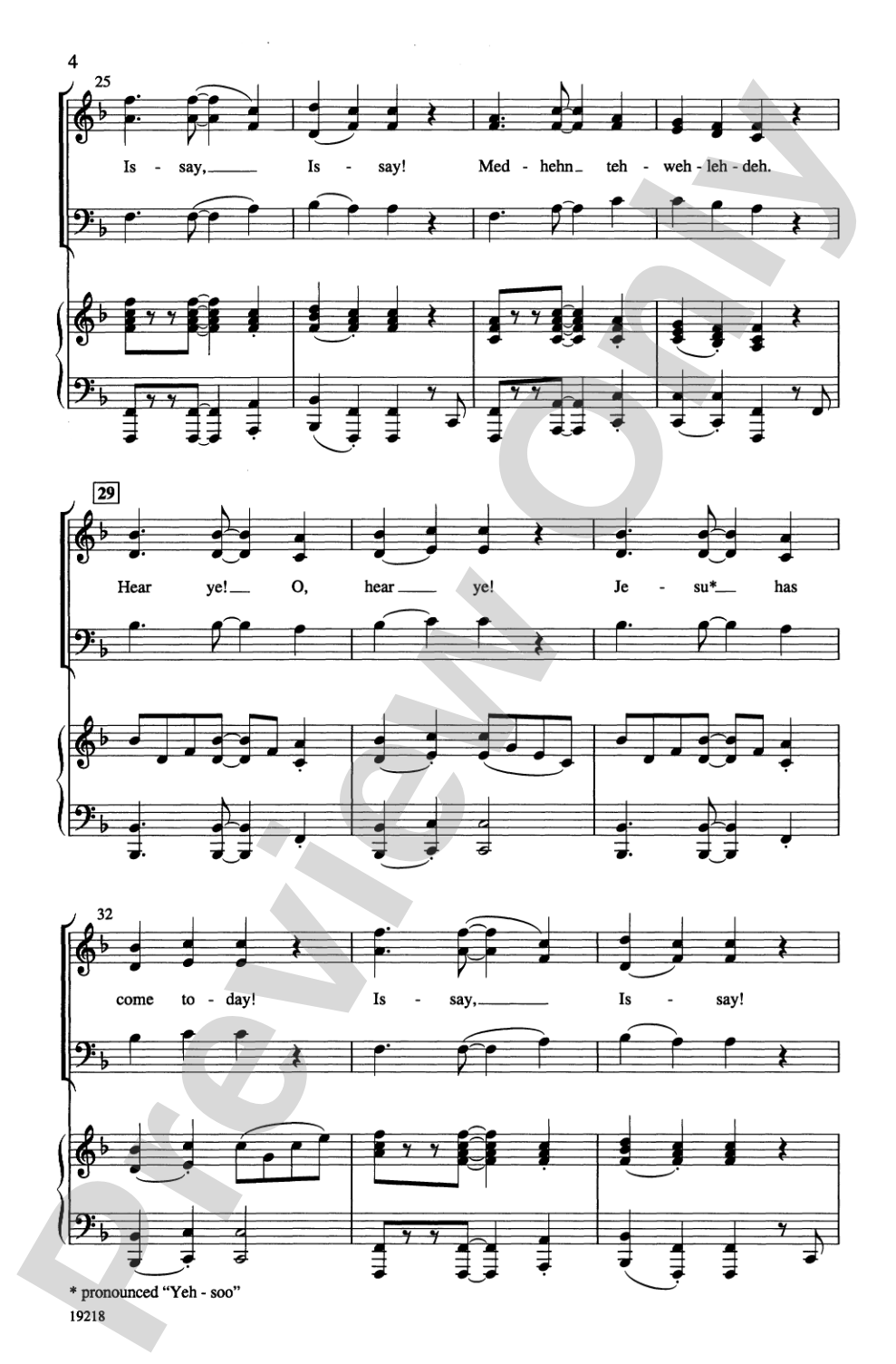 Issay, Issay! (Hear Ye, Hear Ye!): SAB Choral Octavo