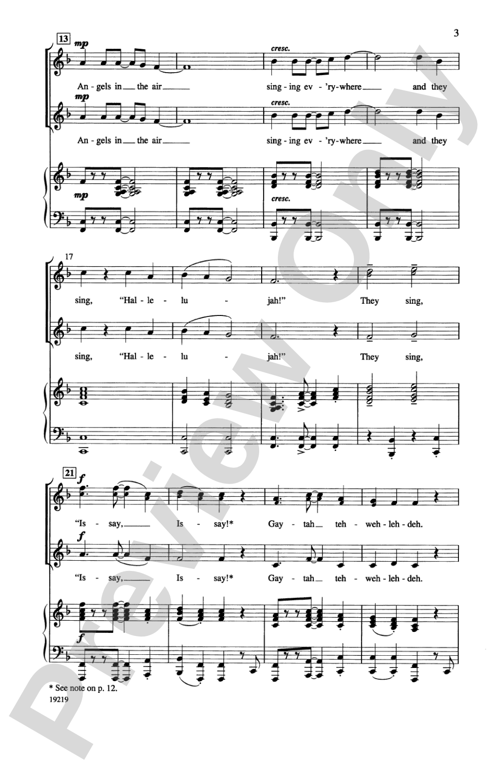 Issay, Issay! (Hear Ye, Hear Ye!): 2-Part/SSA Choral Octavo