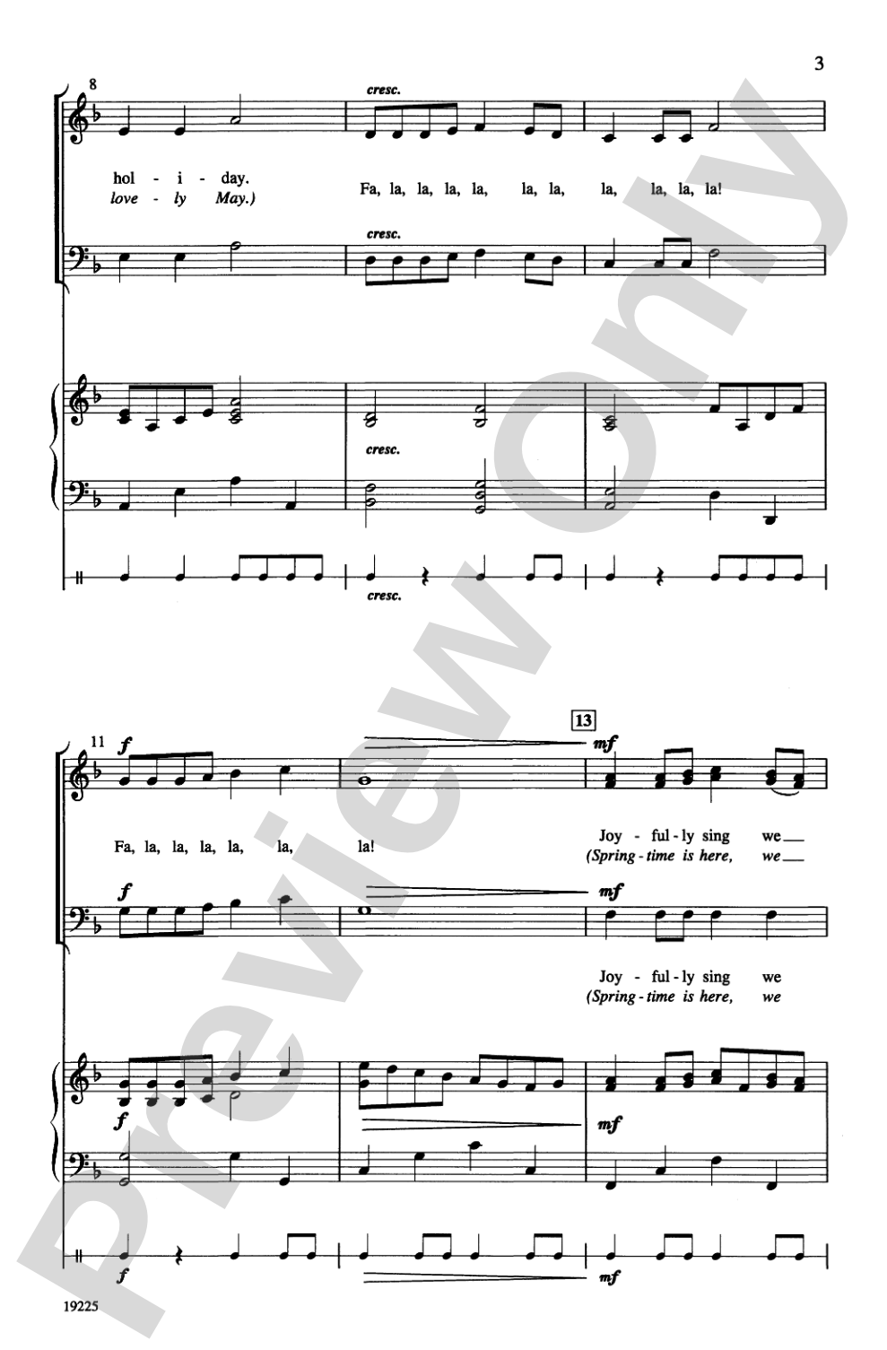 A Festive Fa La La: SAB Choral Octavo