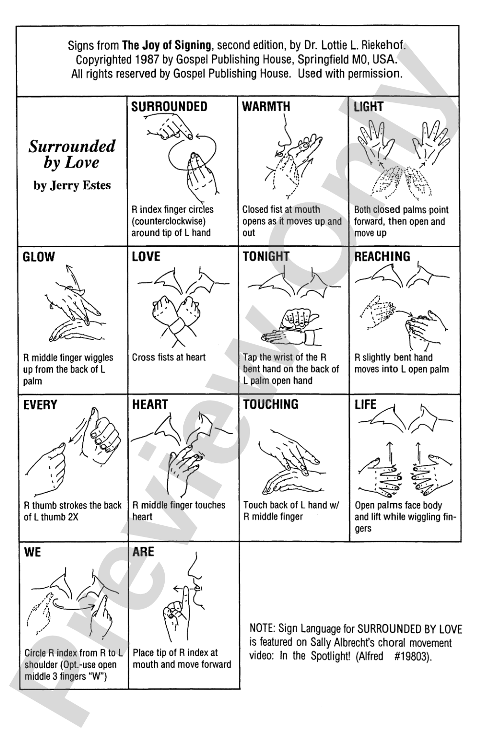 Surrounded by Love: 2-Part (with Opt. Sign Language) Choral Octavo
