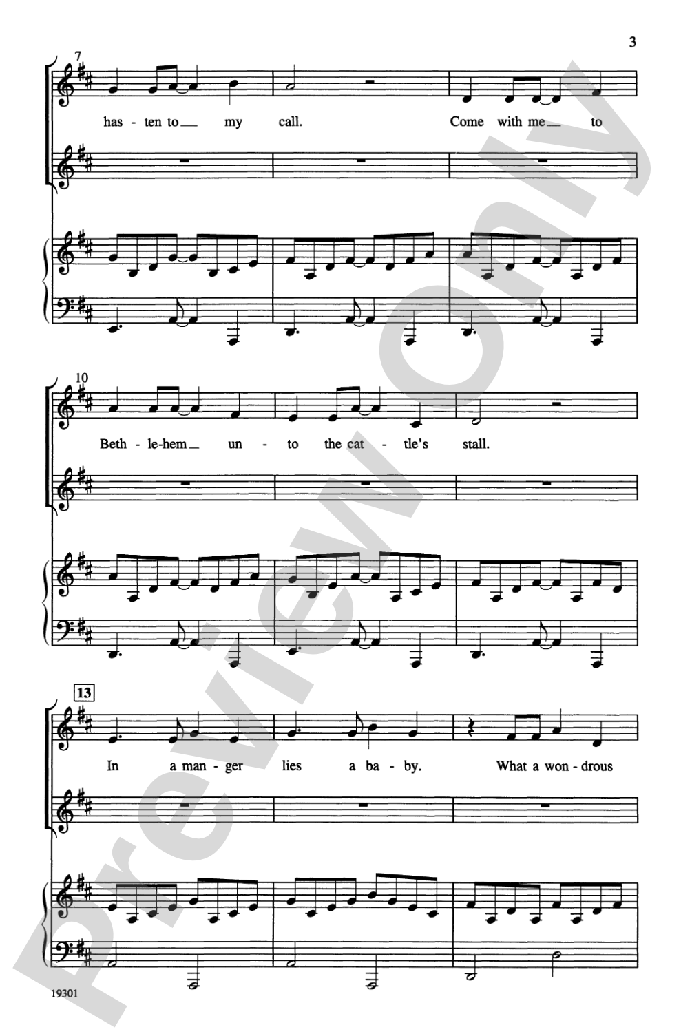 Christmas Lullaby: 2-Part Choral Octavo