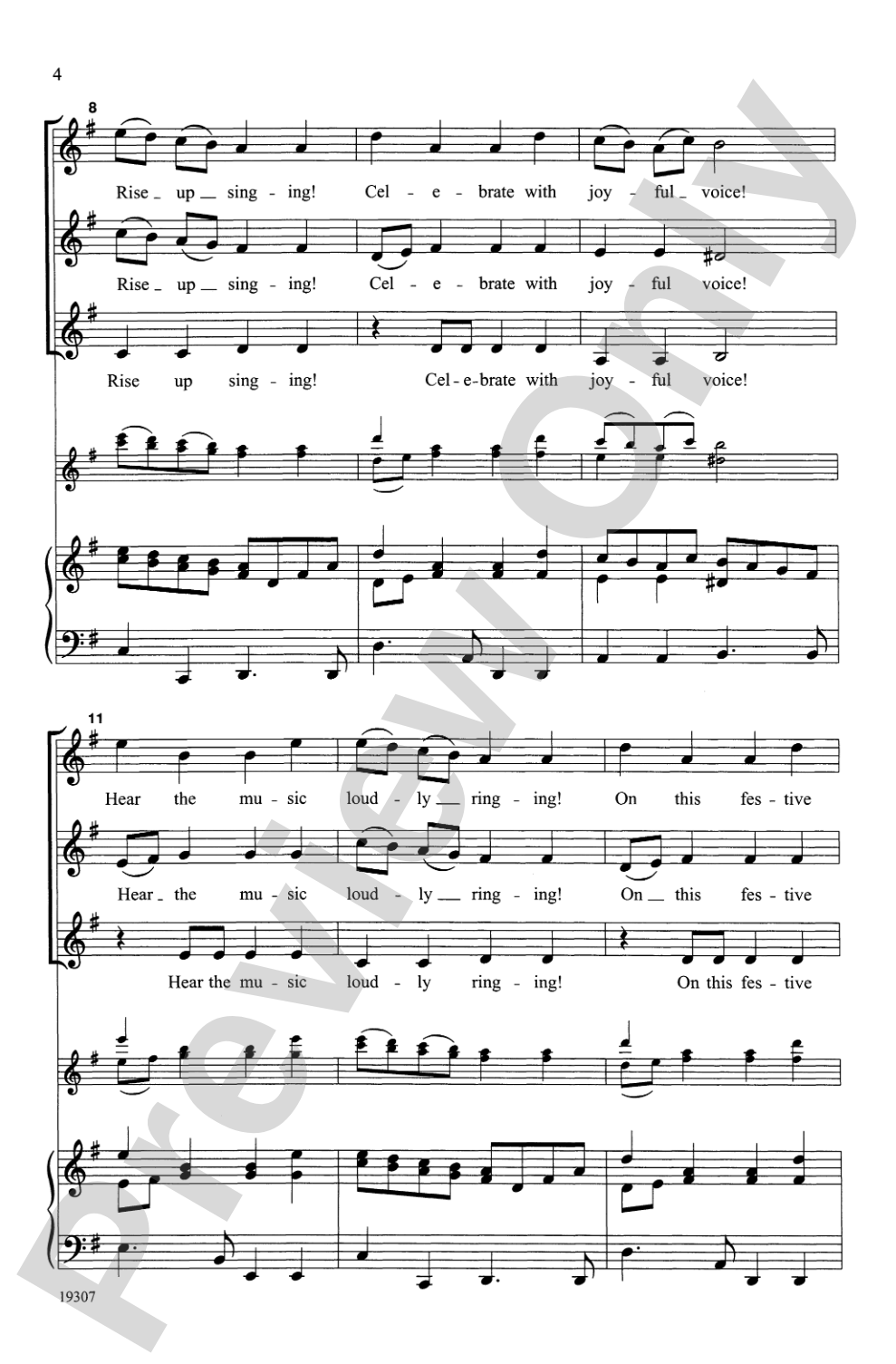 Rise Up Singing! (from <i>King Arthur</i>): SSA Choral Octavo