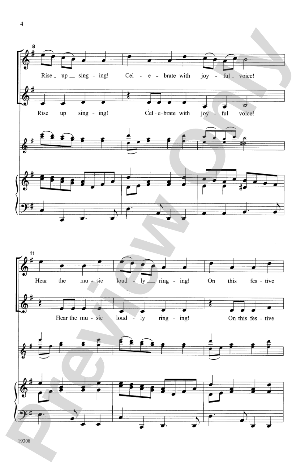 Rise Up Singing! (from <i>King Arthur</i>): 2-Part Choral Octavo