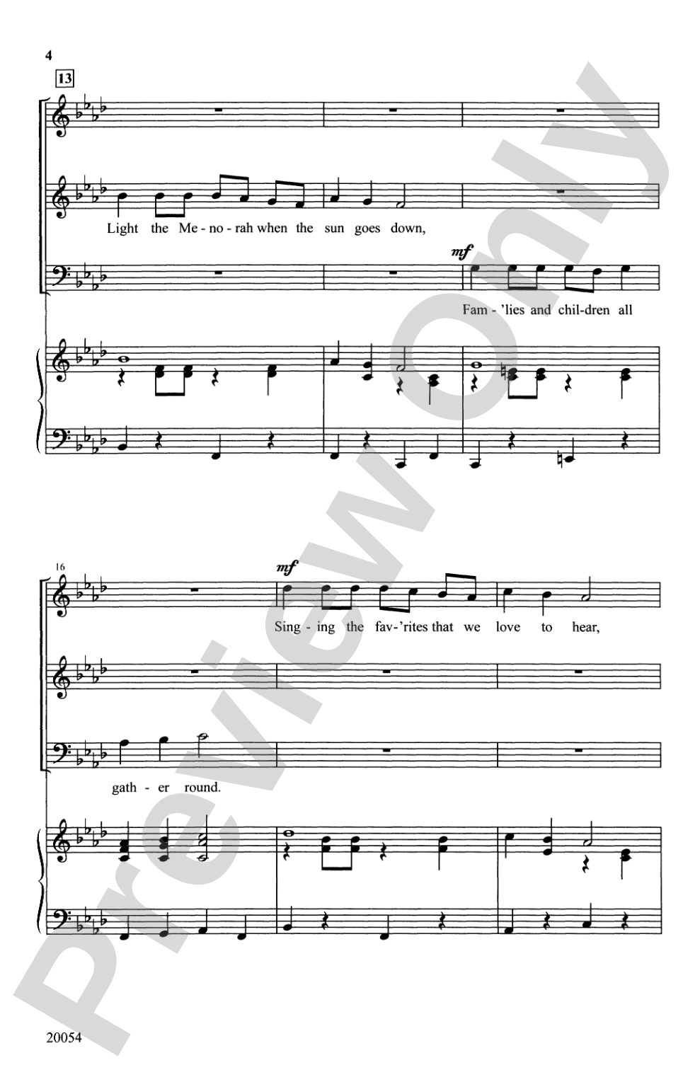 Traditions of Hanukkah: 3-Part Mixed Choral Octavo