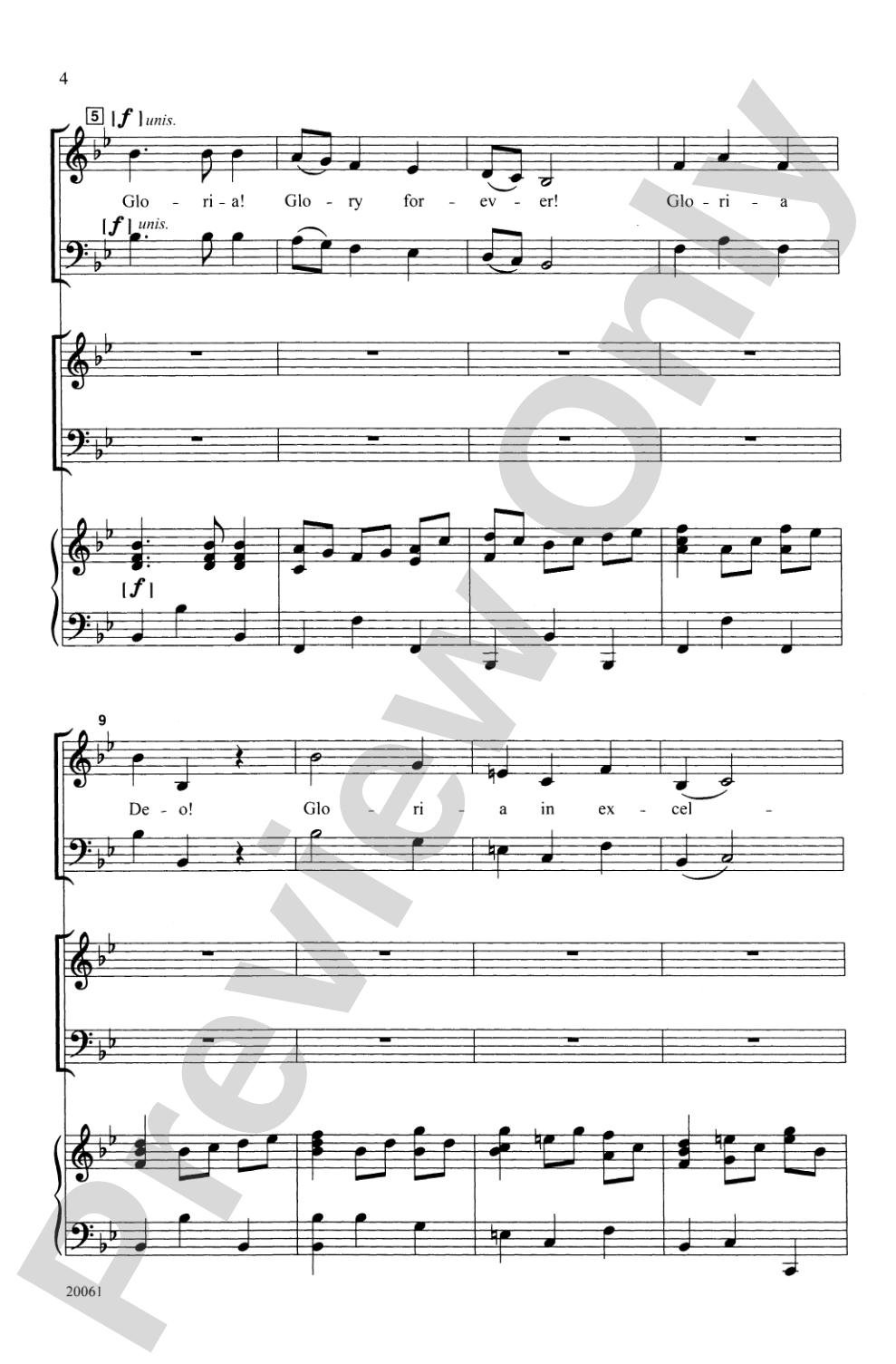Antiphonal Gloria: SATB (Opt. Double Choir) Choral Octavo