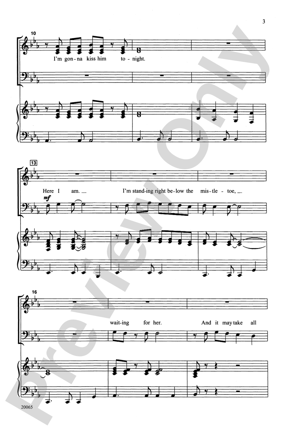 Below the Mistletoe: SATB Choral Octavo