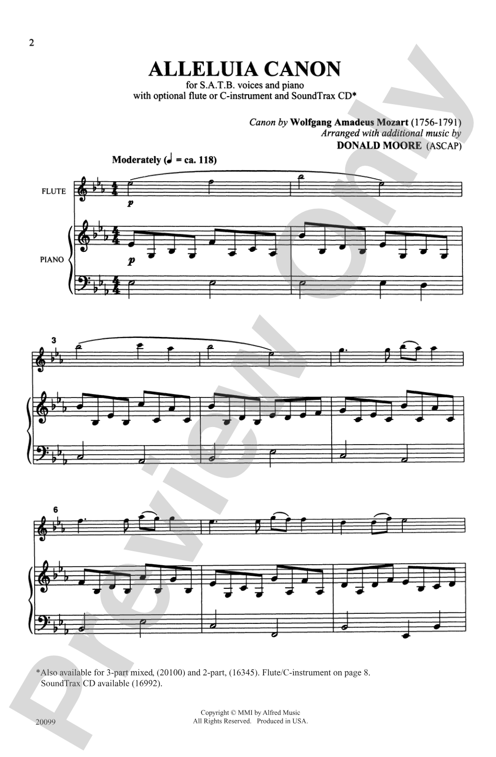Alleluia Canon: SATB Choral Octavo