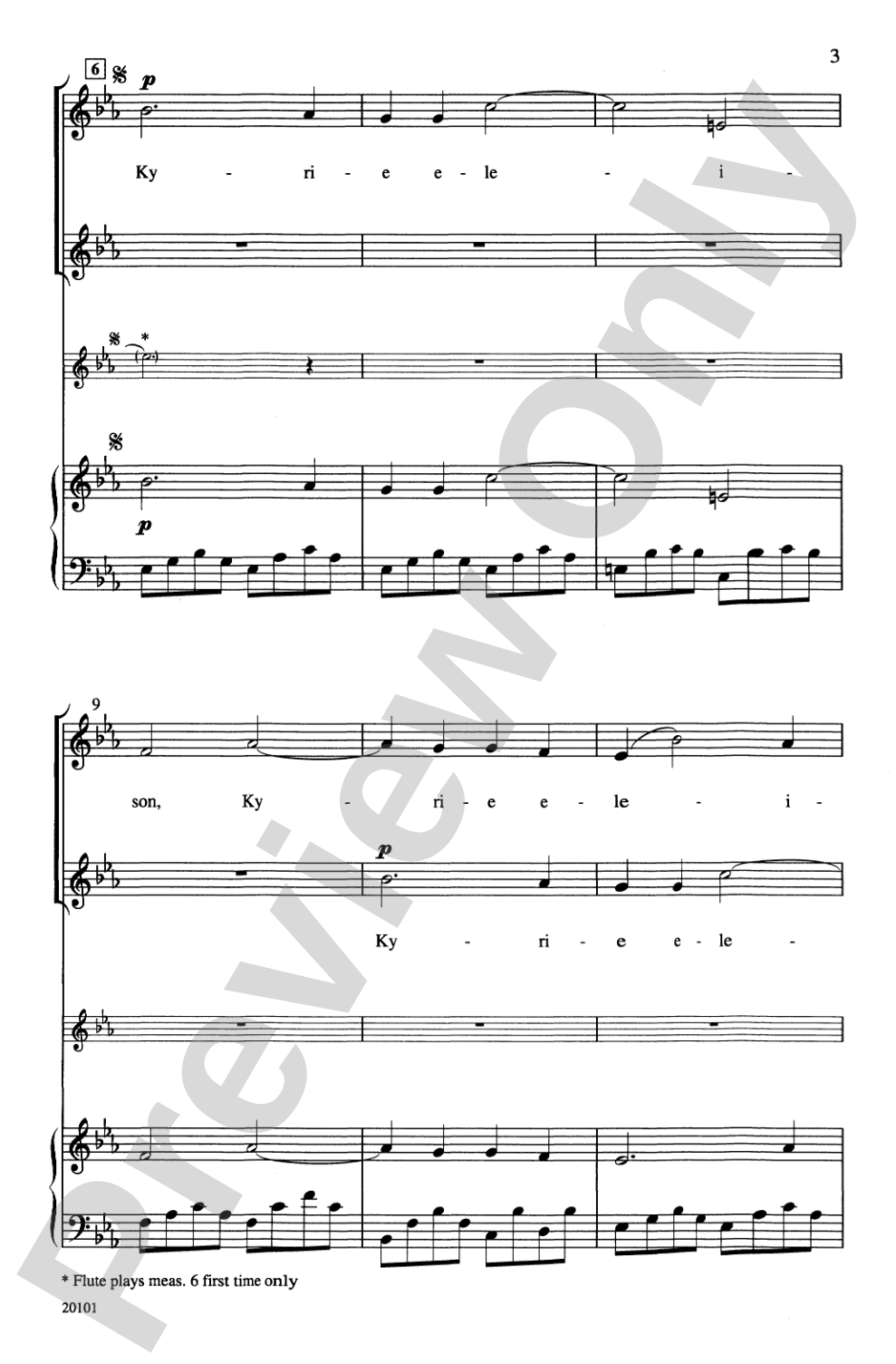 Kyrie Kanon: 2-Part Choral Octavo