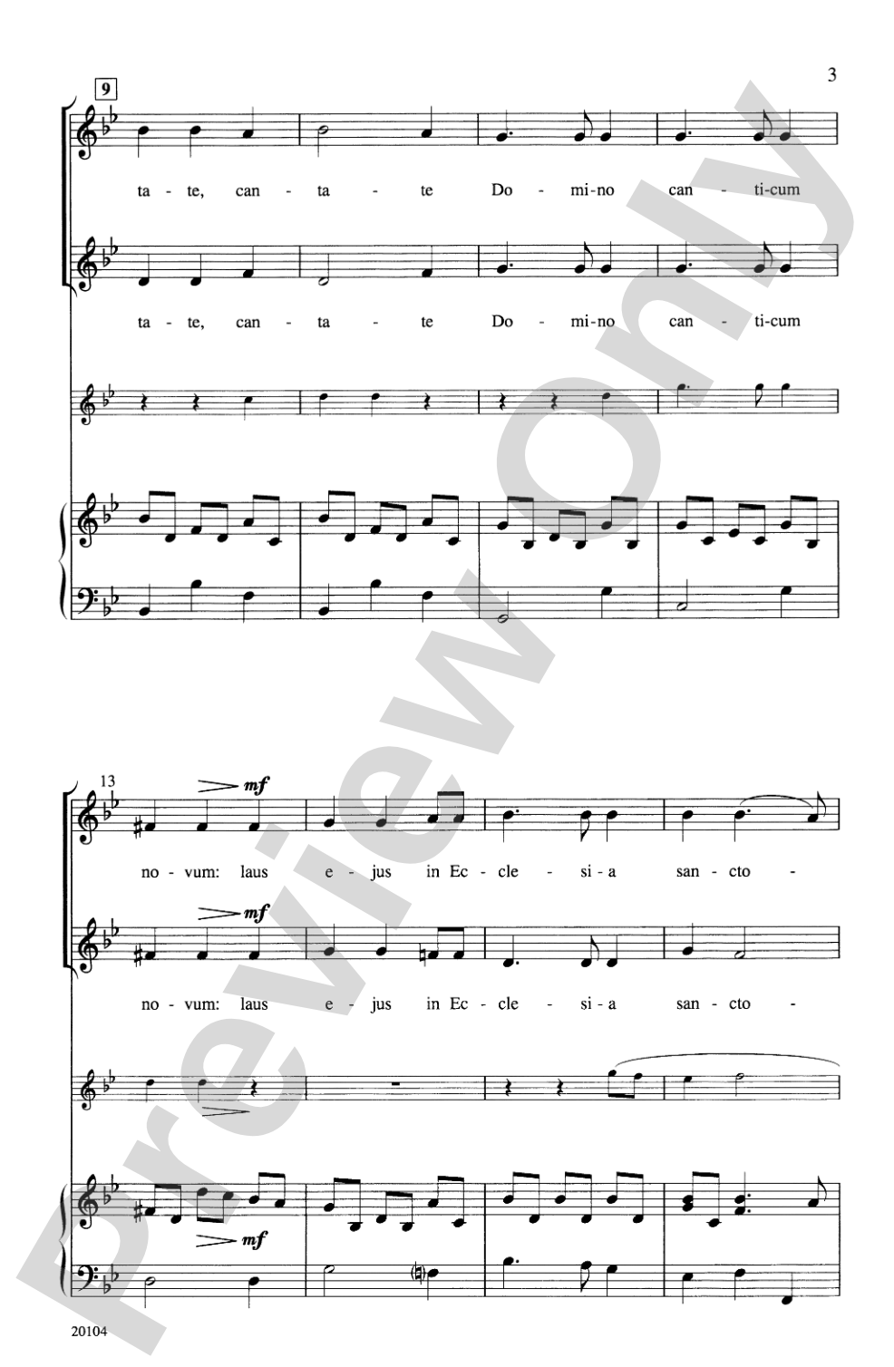 Cantate Domino: 2-Part Choral Octavo