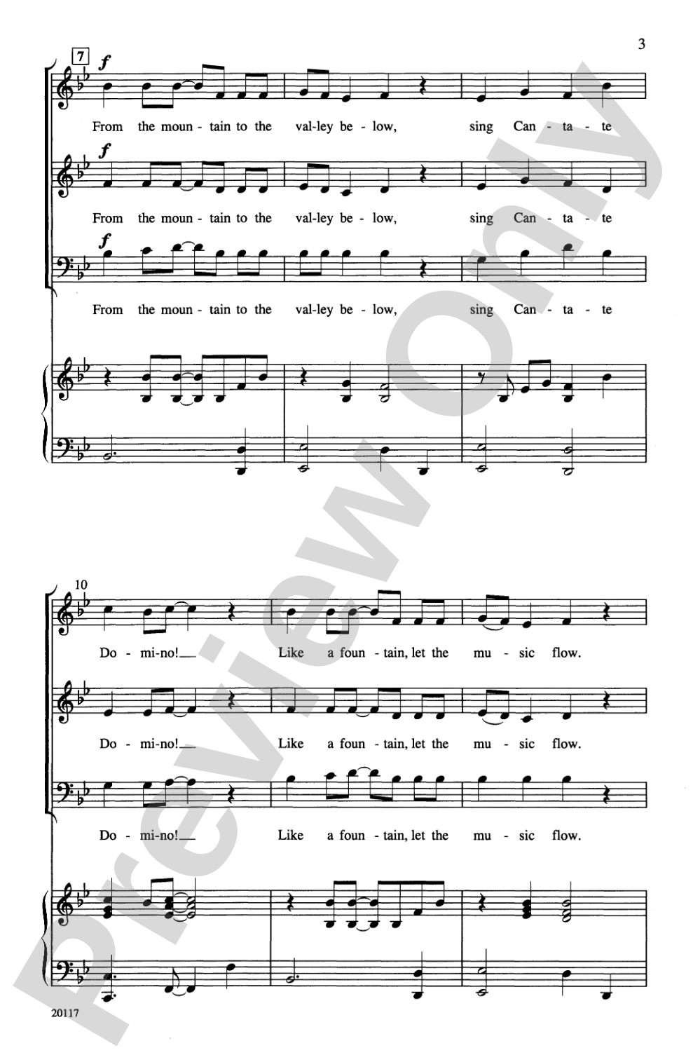Sing Cantate Domino!: 3-Part Mixed Choral Octavo