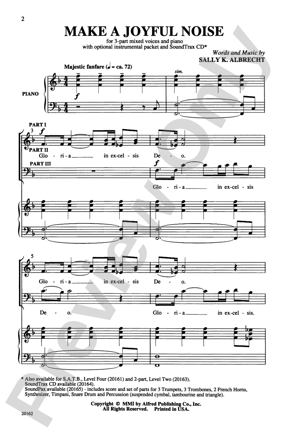 Make a Joyful Noise: 3-Part Mixed Choral Octavo