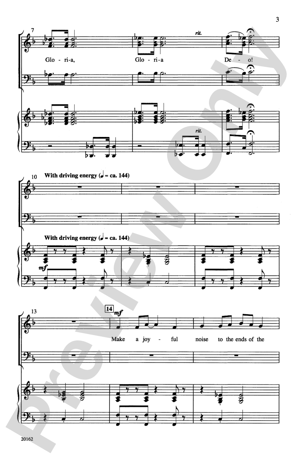 Make a Joyful Noise: 3-Part Mixed Choral Octavo