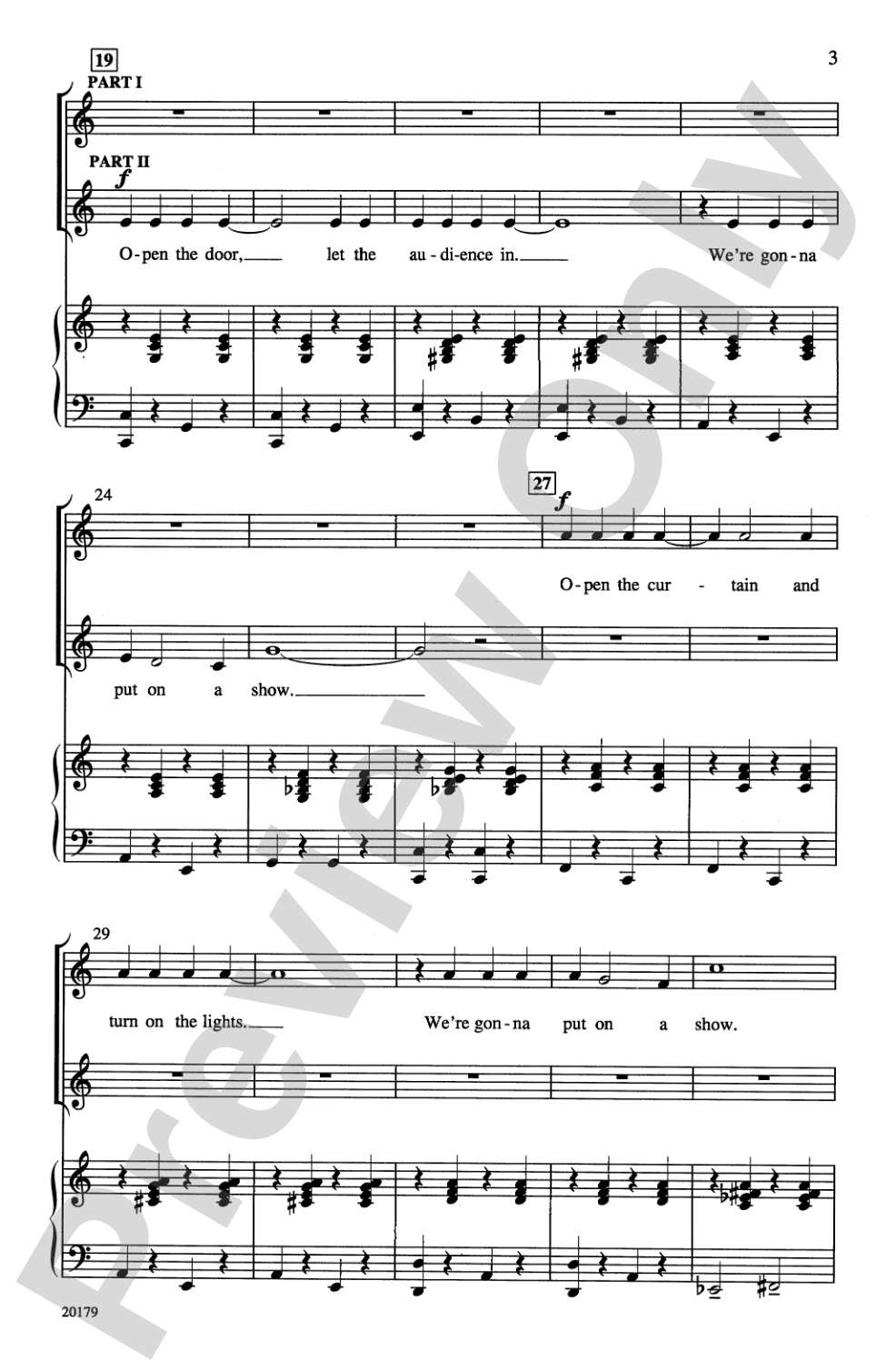 We're Gonna Put On a Show: 2-Part Choral Octavo