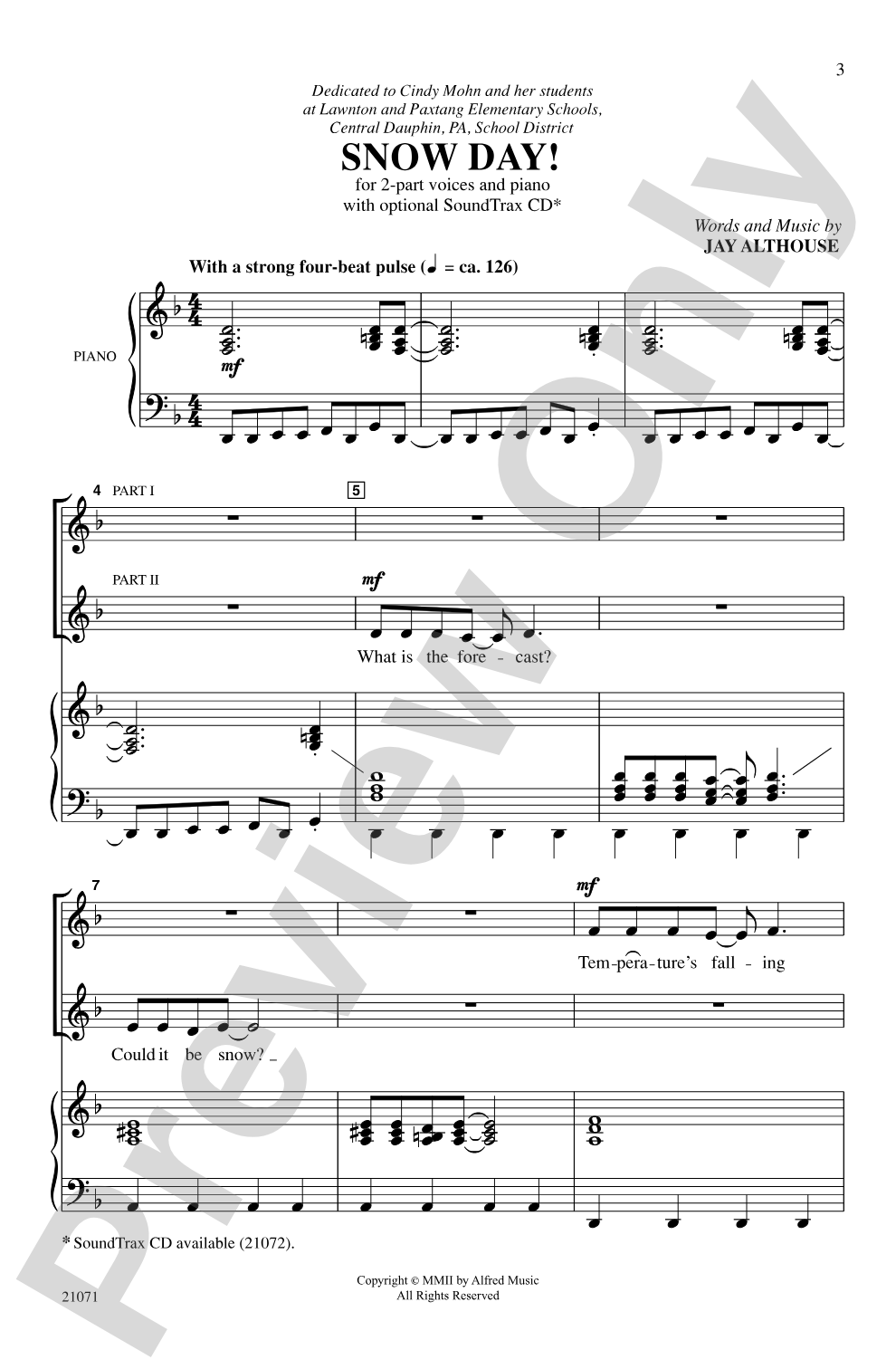 Snow Day!: 2-Part Choral Octavo