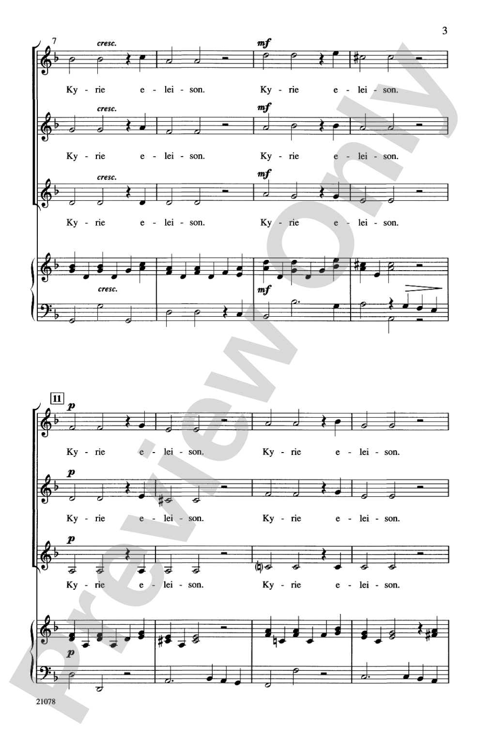 A Classic Kyrie: SSA Choral Octavo