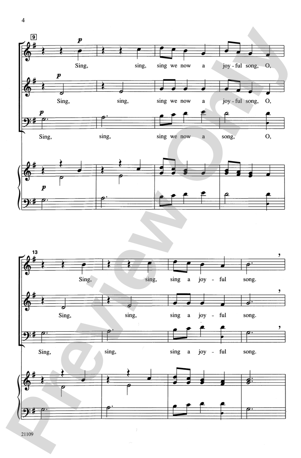 A Joyful Madrigal: 3-Part Mixed or SAB, <I>a cappella</I> Choral Octavo