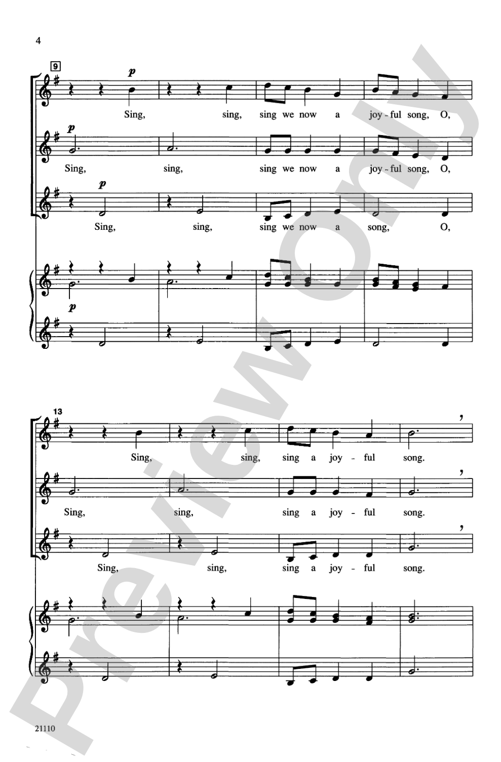 A Joyful Madrigal: SSA, <I>a cappella</I> Choral Octavo