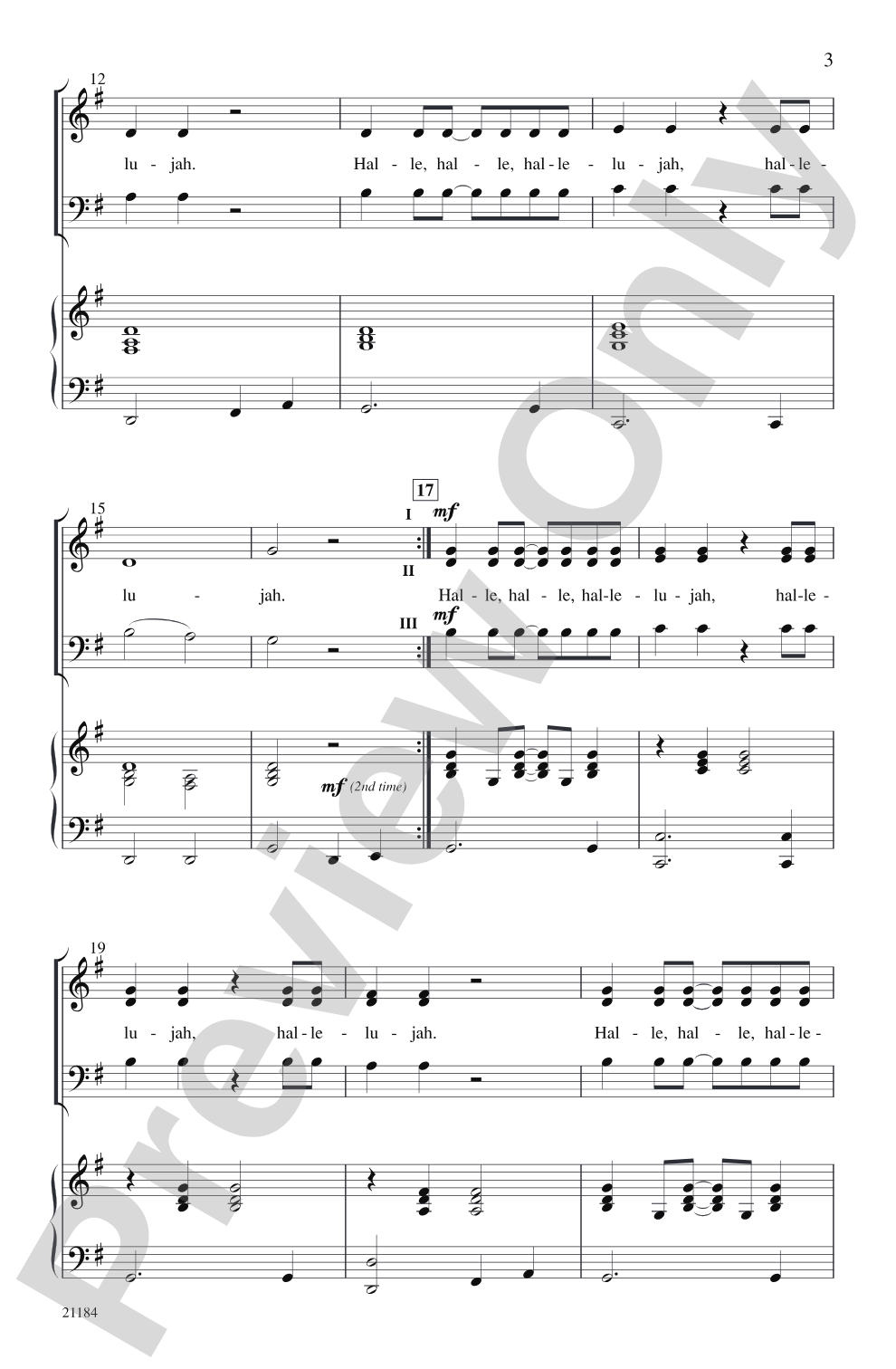 Christmas Hallelu: 3-Part Mixed Choral Octavo