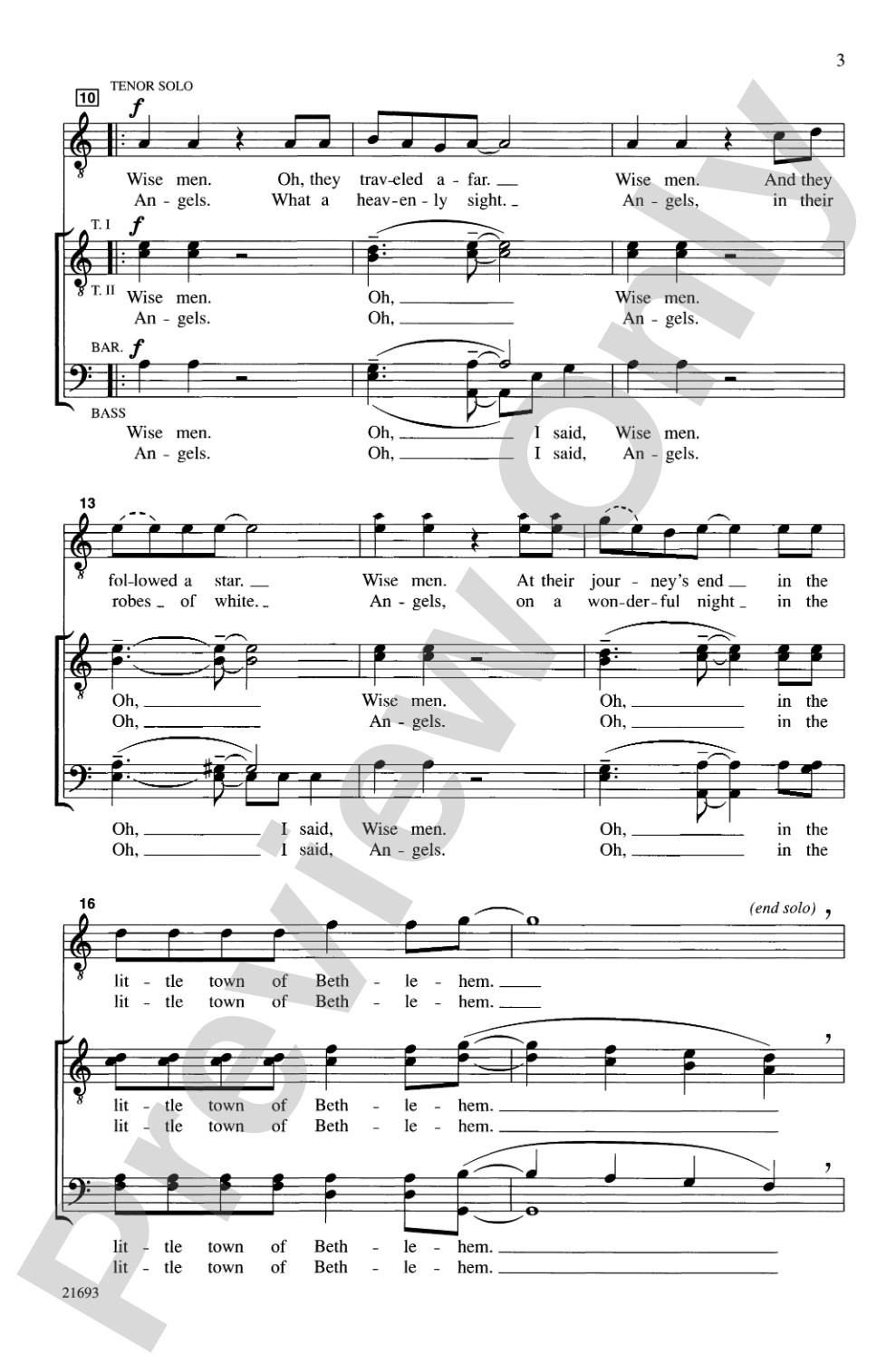Star of Glory: TTBB, <I>a cappella</I> Choral Octavo