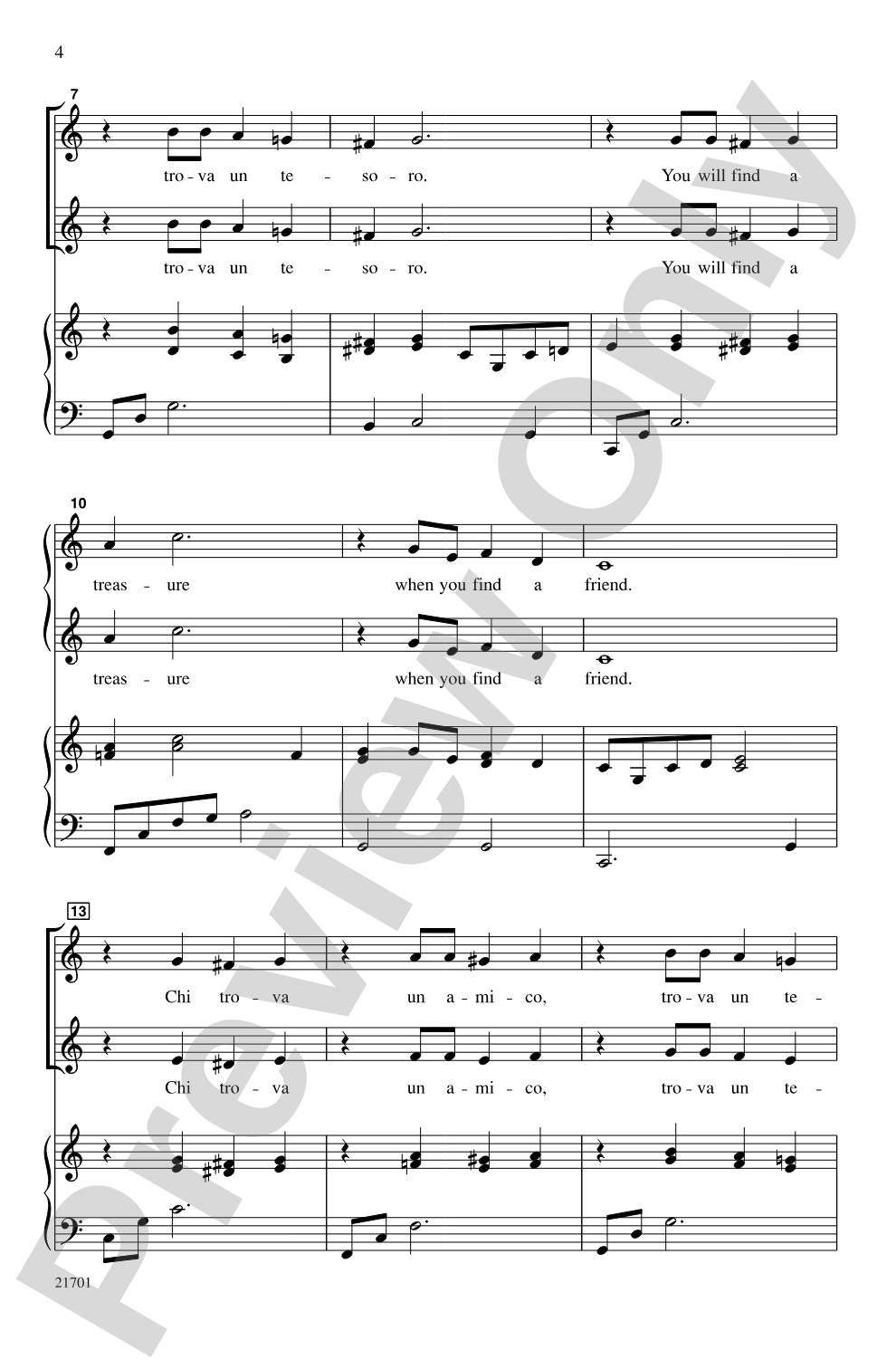 Due Piccole Canzoni (Two Little Songs): 2-Part Choral Octavo