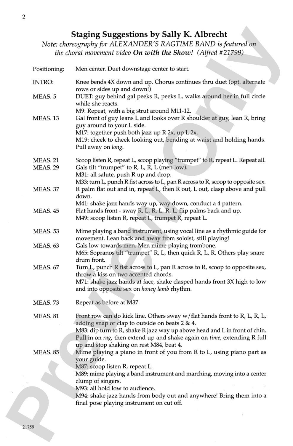 Alexander's Ragtime Band: SATB Choral Octavo