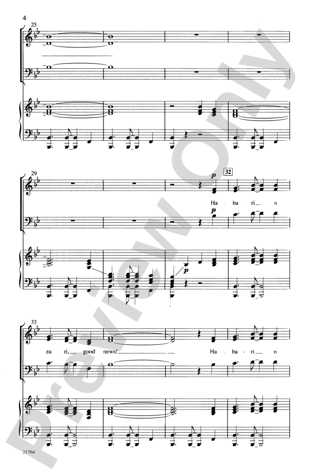 Habari Nzuri (Good News-Swahili): 3-Part Choral Octavo