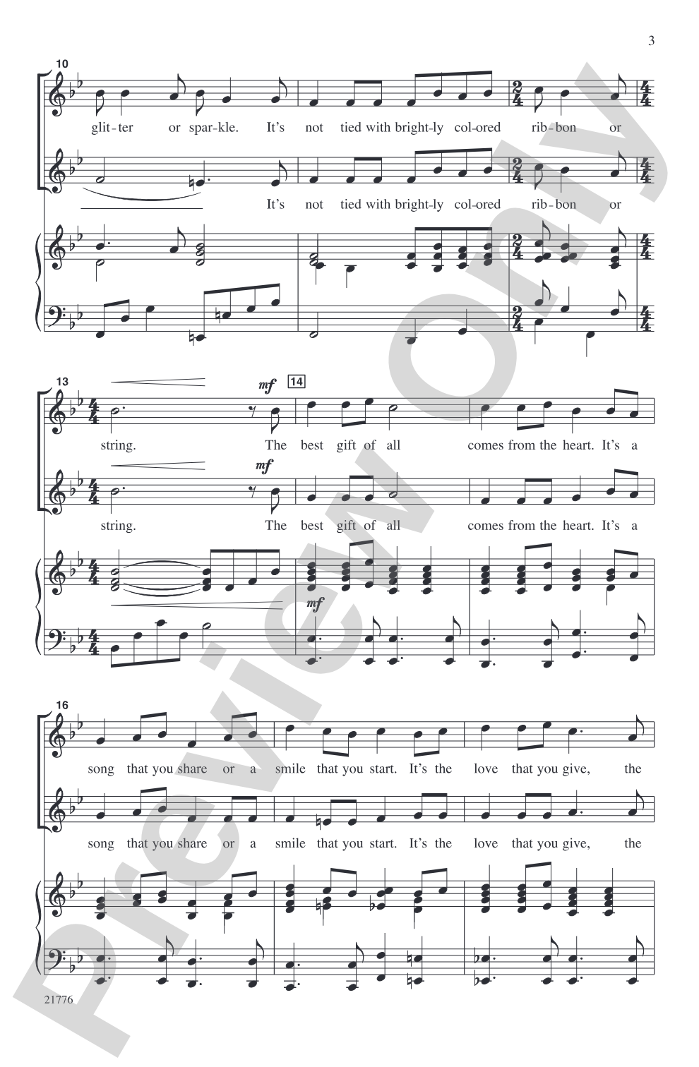 The Best Gift of All: 2-Part Choral Octavo