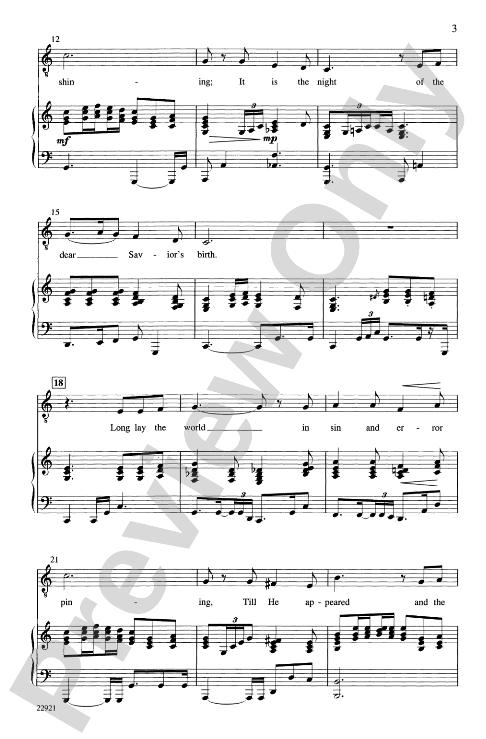 O Holy Night: TTBB Choral Octavo