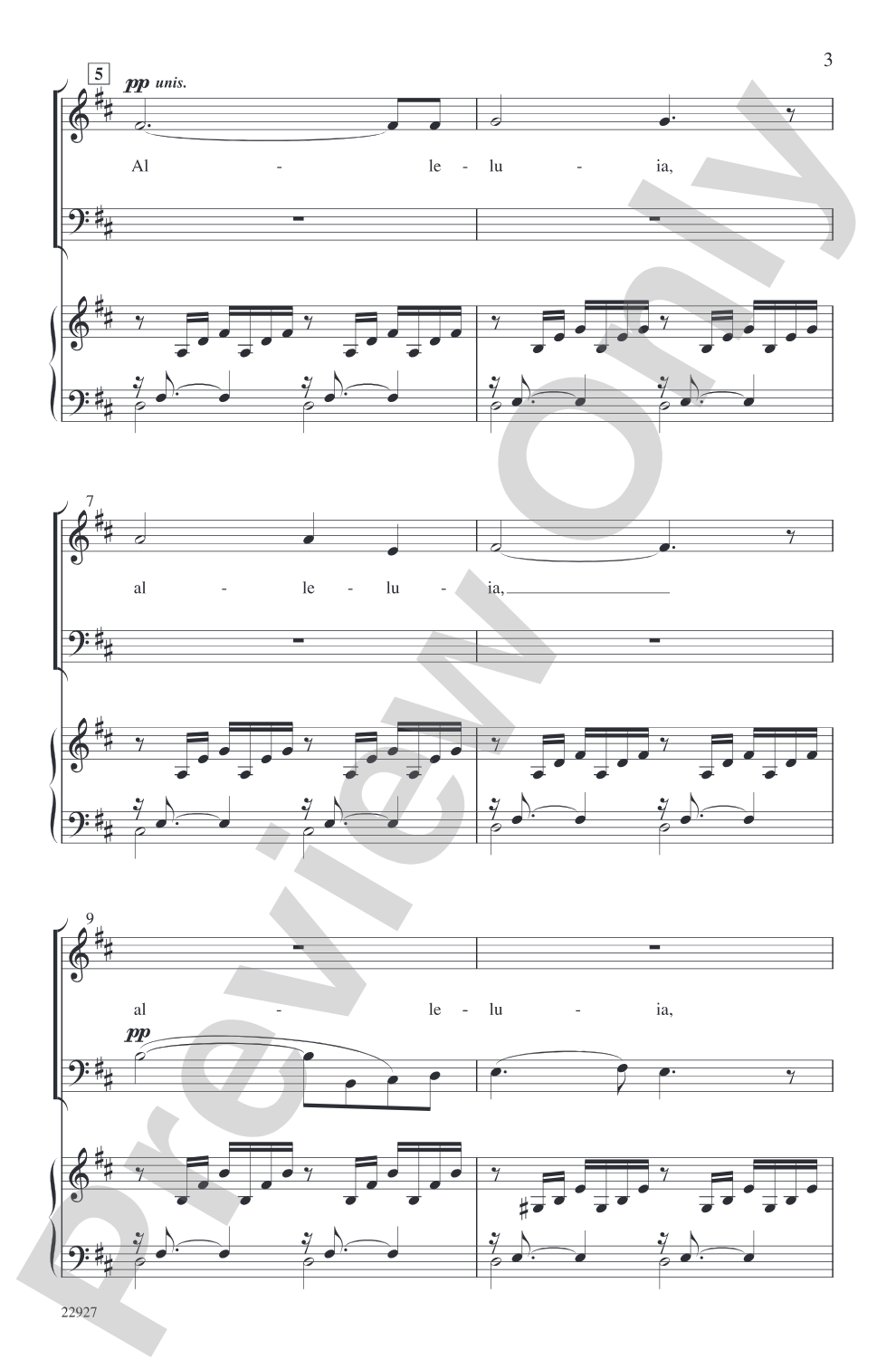 A Bach Alleluia: SAB Choral Octavo