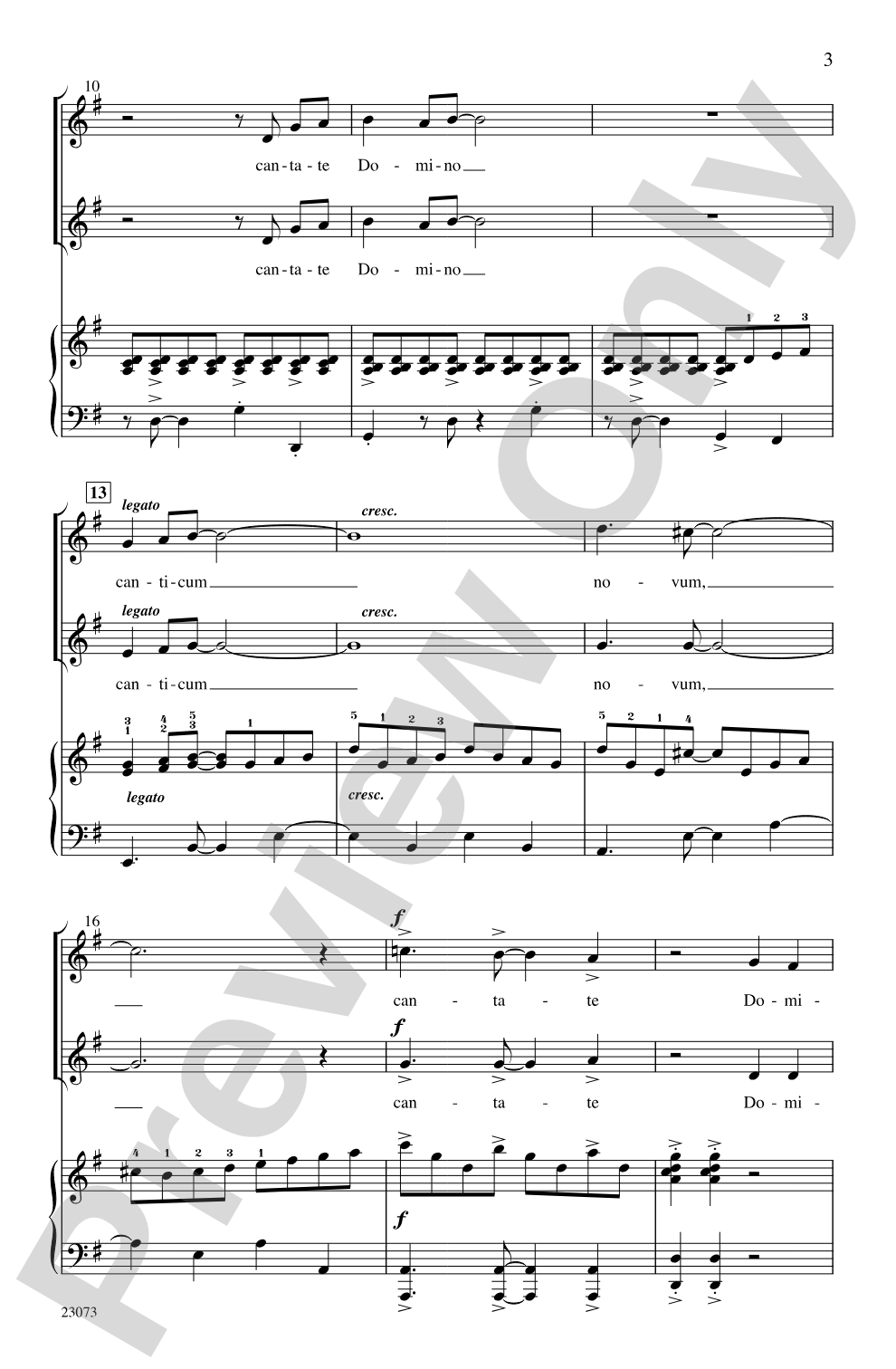 Cantate Domino: 2-Part Choral Octavo
