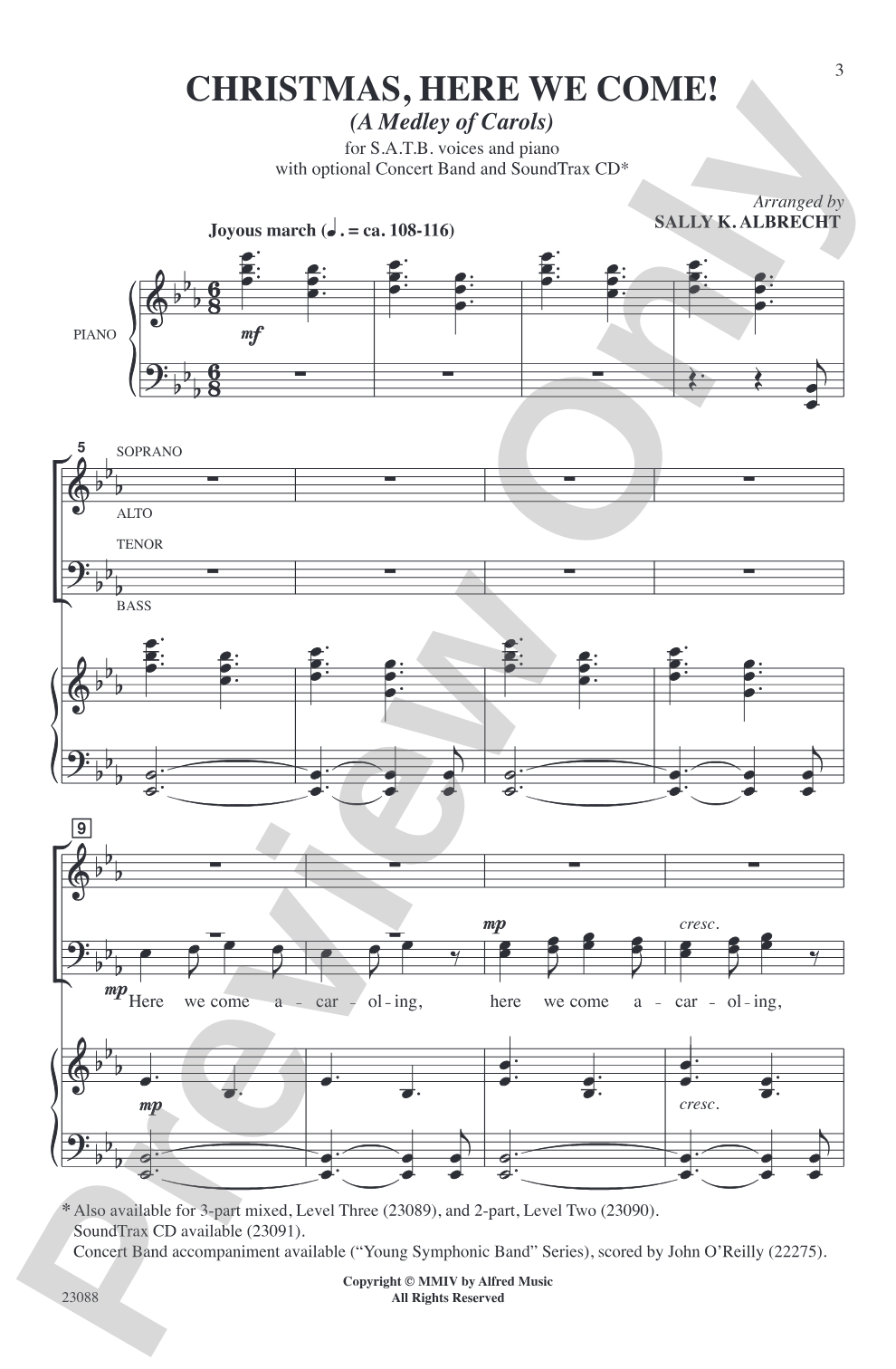 Christmas, Here We Come! (A Medley of Carols): SATB Choral Octavo