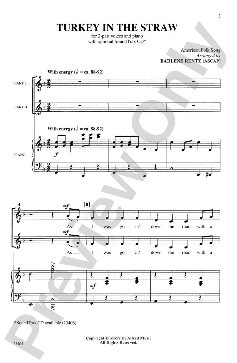 Turkey in the Straw: 2-Part Choral Octavo