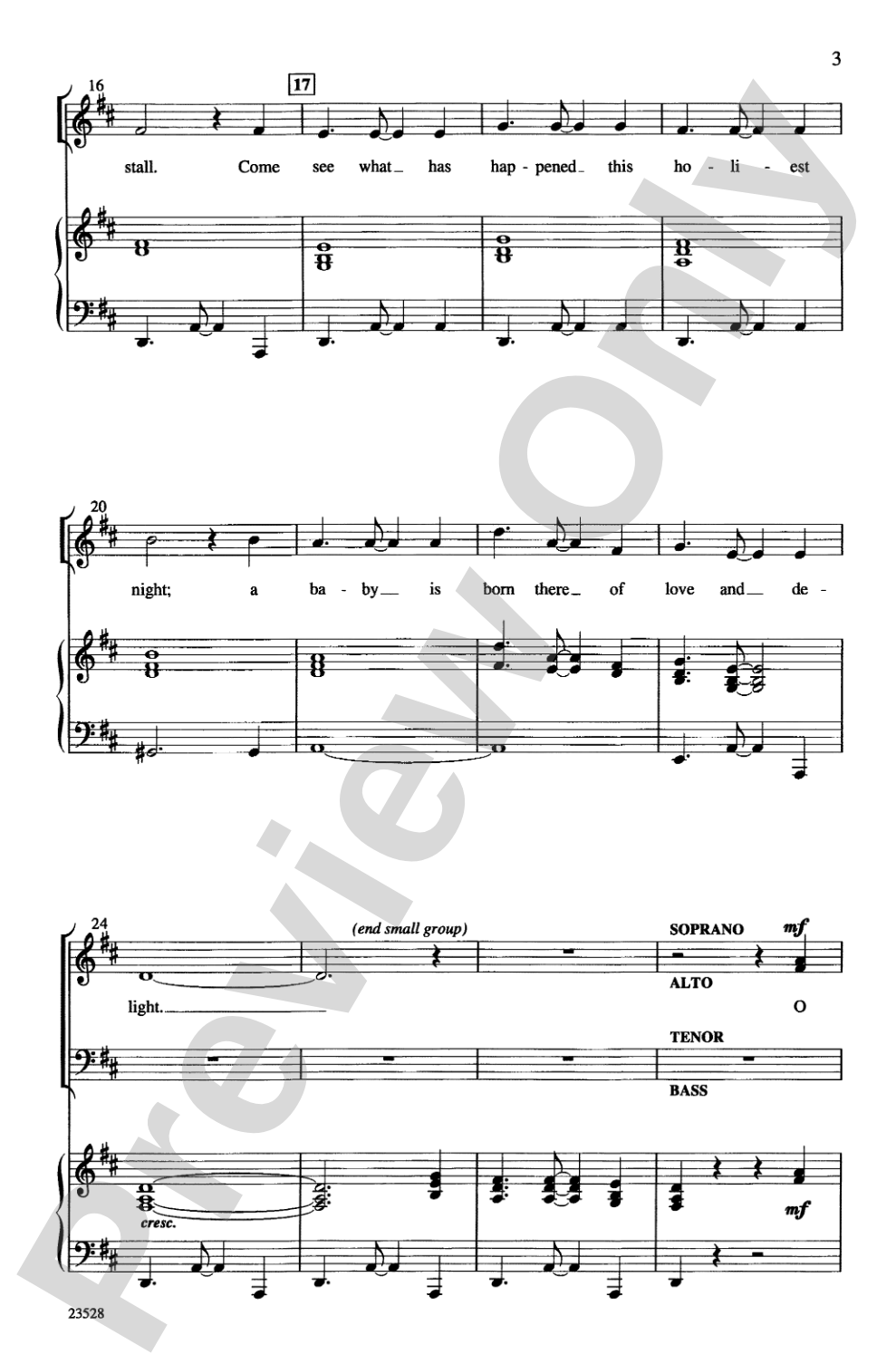 O Come, Little Children: SATB Choral Octavo