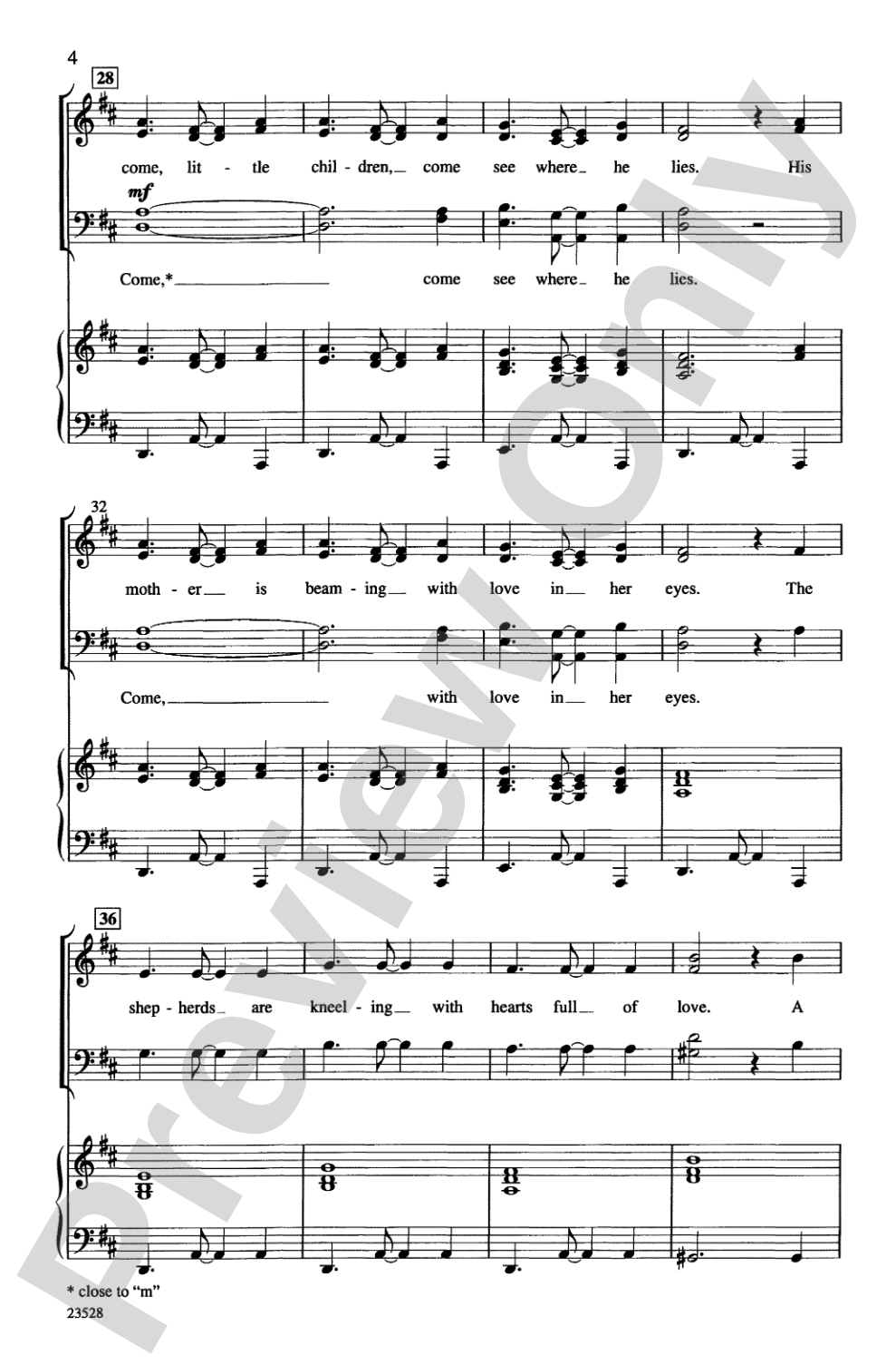 O Come, Little Children: SATB Choral Octavo