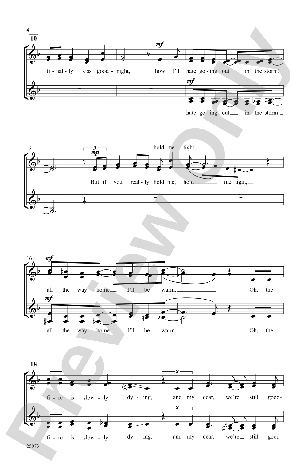 A Holiday Jazz Trio: SSAA, <I>a cappella</I> Choral Octavo