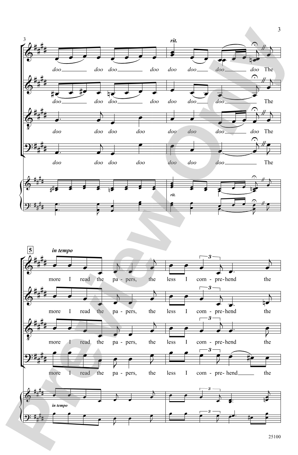 Love Is Here to Stay: SATB, <I>a cappella</I> Choral Octavo