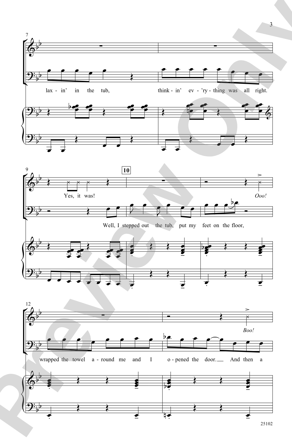 Two Too Wet!: SATB Choral Octavo
