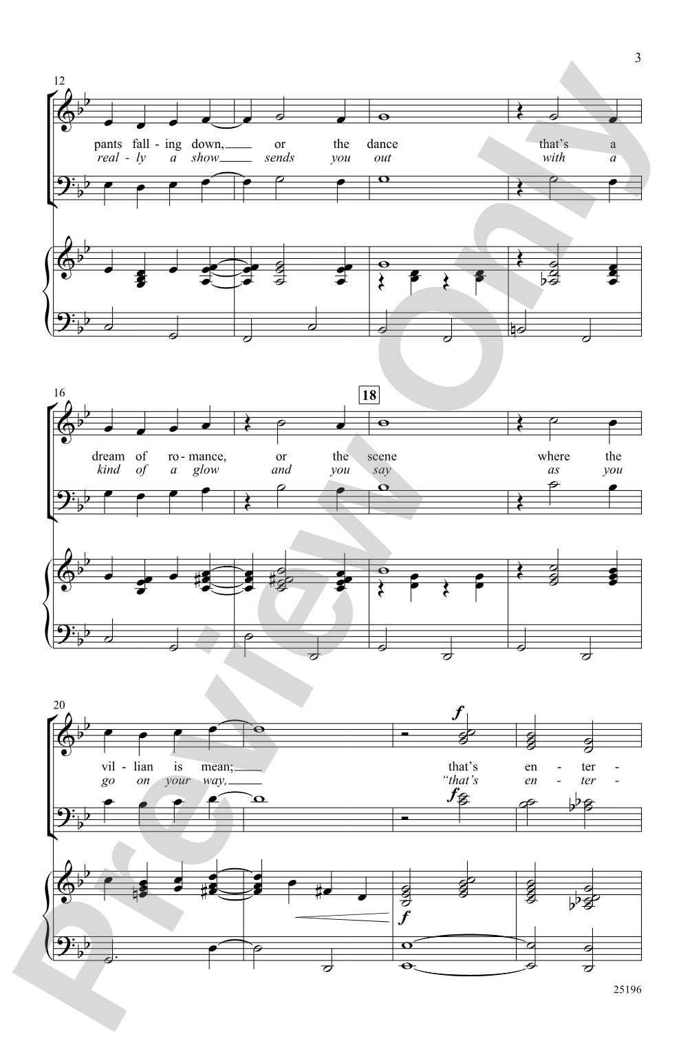 That's Entertainment: SATB Choral Octavo