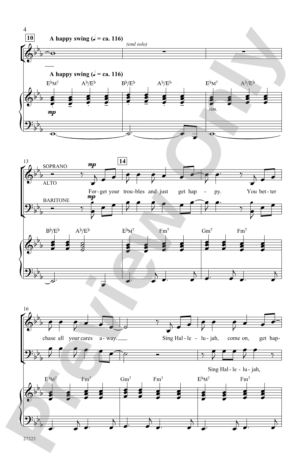 Hallelujah, Get Happy! (A Medley): SAB Choral Octavo