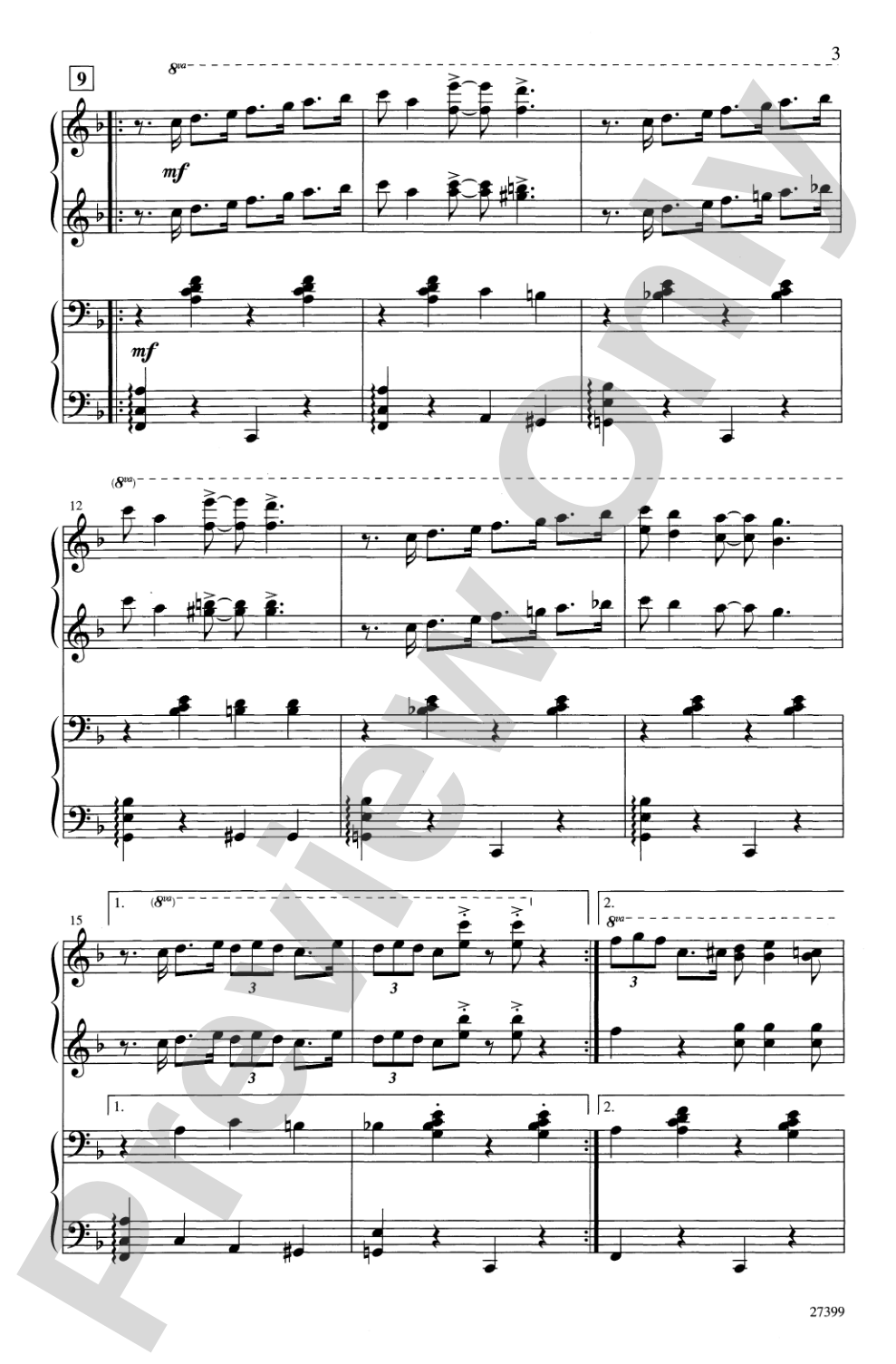Handful of Keys (from <I>Ain't Misbehavin'</I>): SATB Choral Octavo