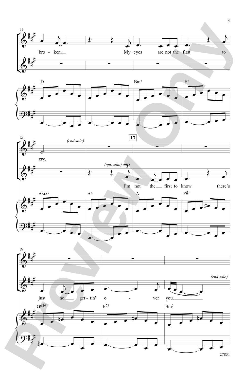 Hopelessly Devoted to You (from the musical <I>Grease</I>): SSA Choral Octavo