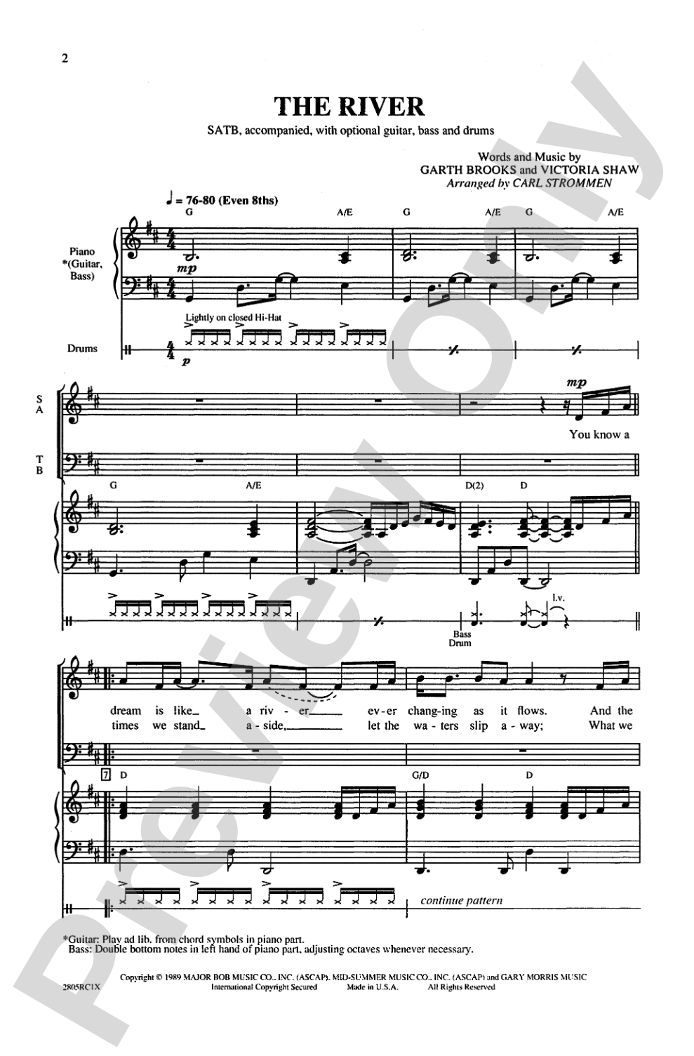 The River: SATB Choral Octavo