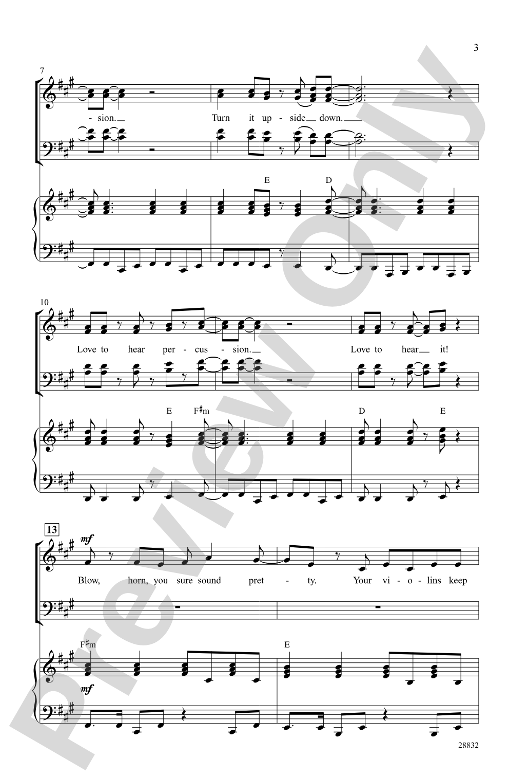 Turn the Beat Around: SATB Choral Octavo