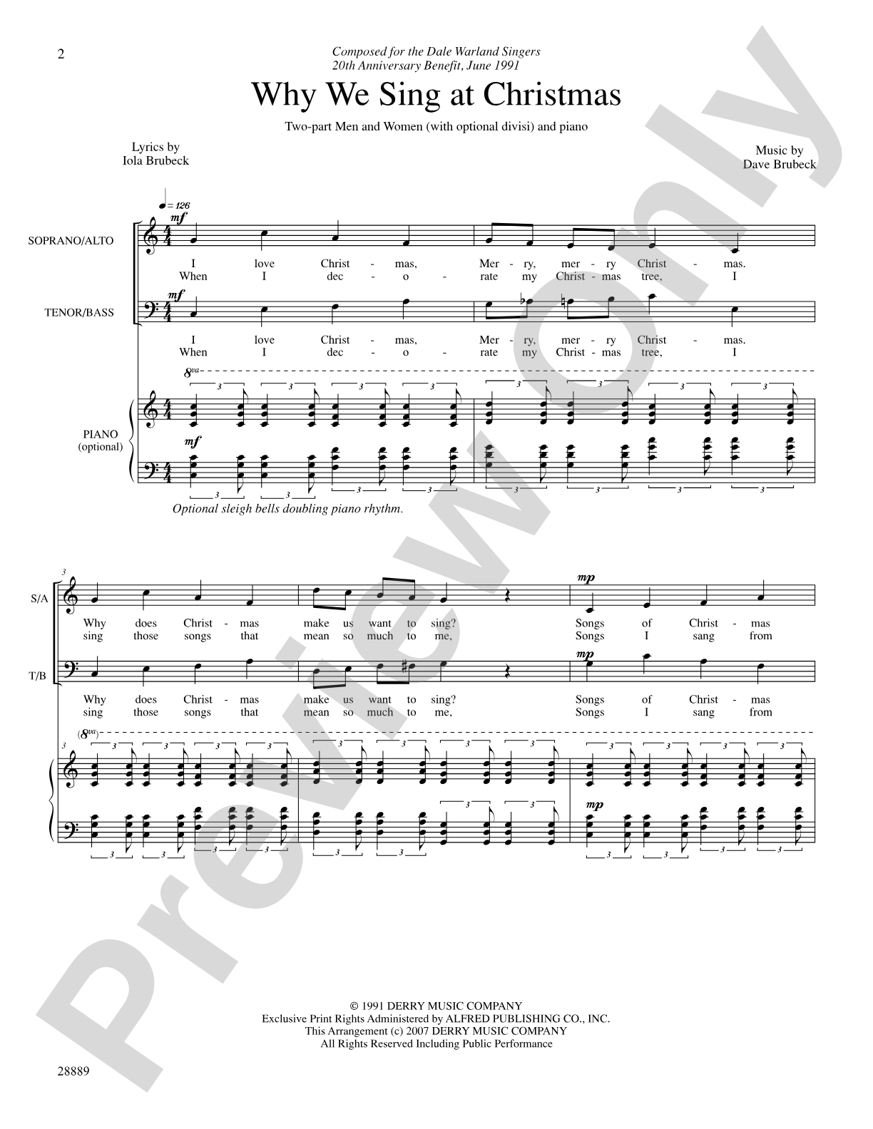 Why We Sing at Christmas: SATB Choral Octavo