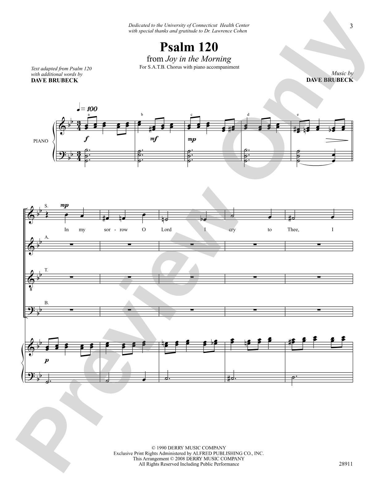 Psalm 120: SATB Choral Octavo