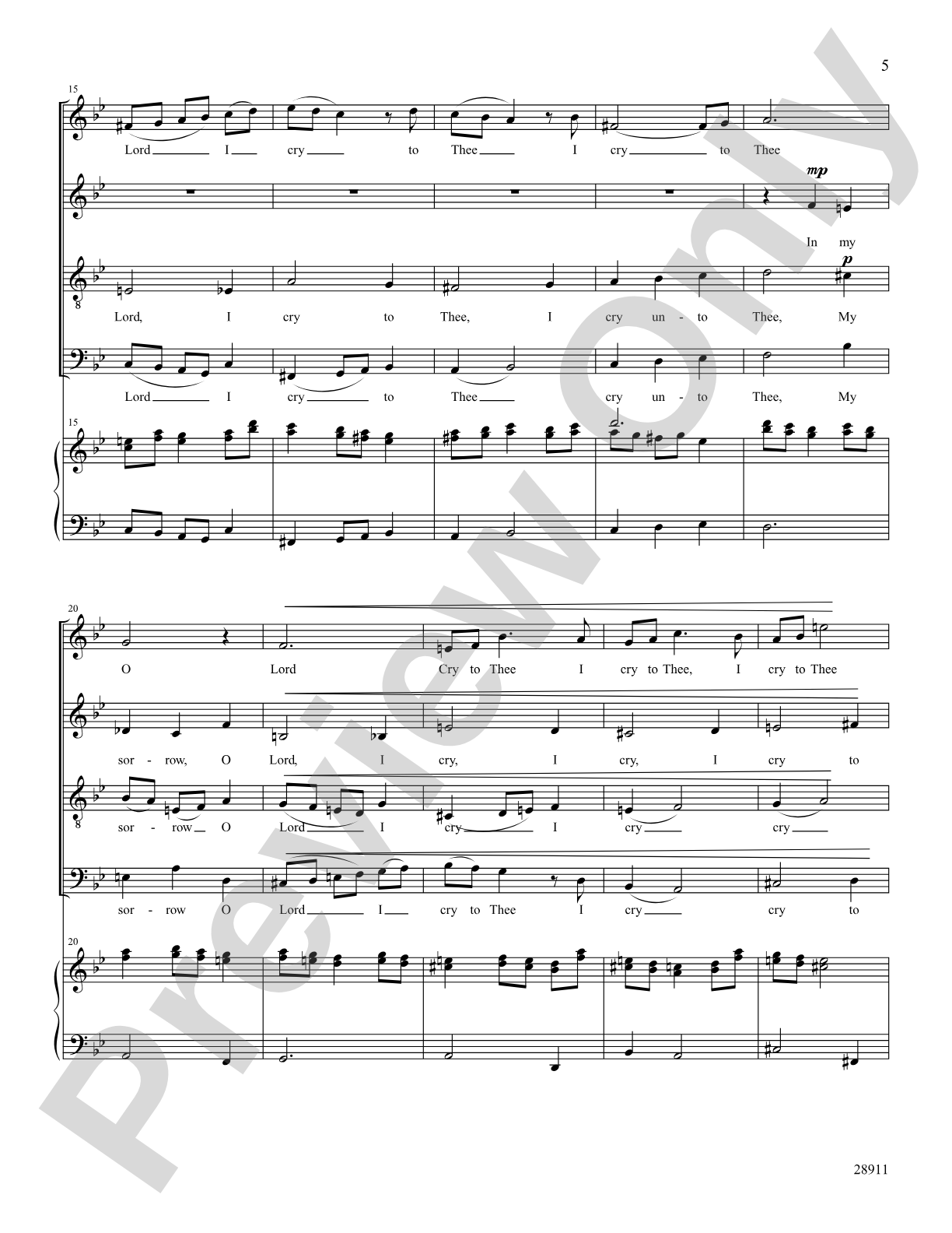 Psalm 120: SATB Choral Octavo